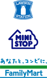 ローソン、ミニストップ、ファミリーマート アイコン