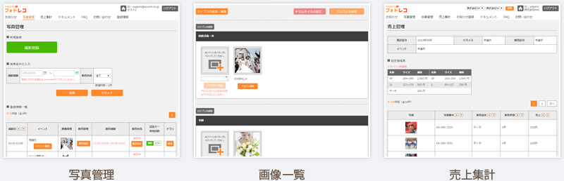 管理画面イメージ